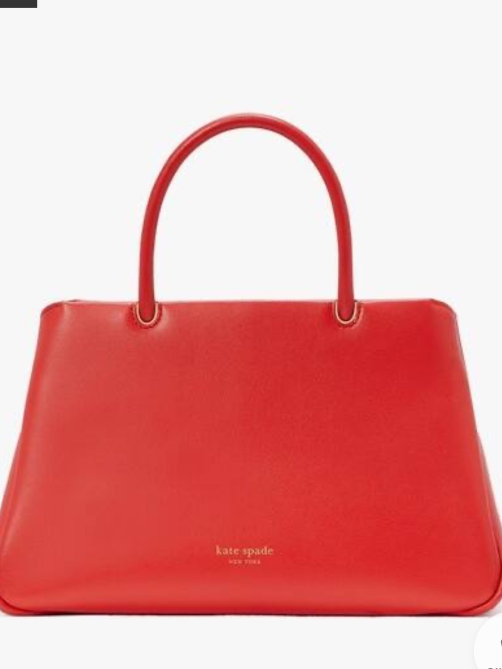 NWT Kate Spade Leather Grace Med Satchel in Flame Scarlet - Picture 6 of 8